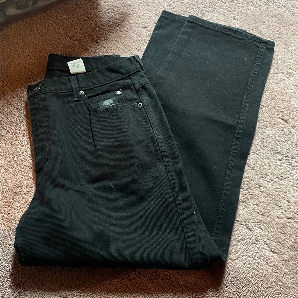 HARLEY DAVIDSON JEANS Mens 33x30 Tag Faded Black Cotton A6319 Biker -NO Distress